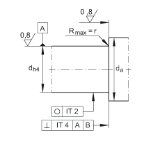 角接觸球軸承單元 ZKLFA1050-2Z, 雙向，螺釘安裝，兩側(cè)間隙密封
